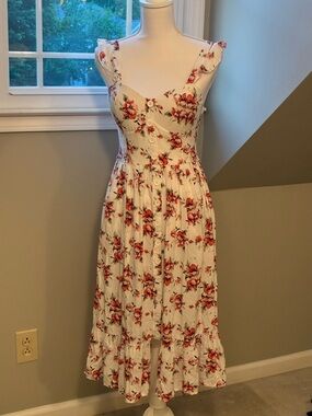 Floral Button-Front Sundress